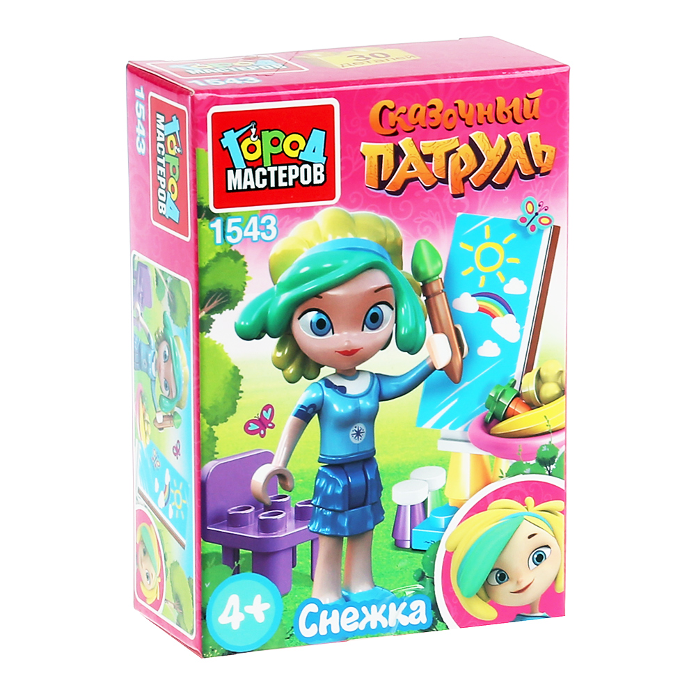картинка Конструктор 1543-LL Город мастеров Сказочный патруль Снежка художница 2 в 1, пластик, 38 деталей 