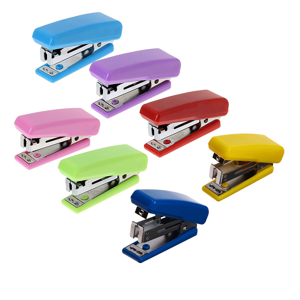 Степлер Calligrata 649280 №10 до 7 листов, мини, в ассортименте