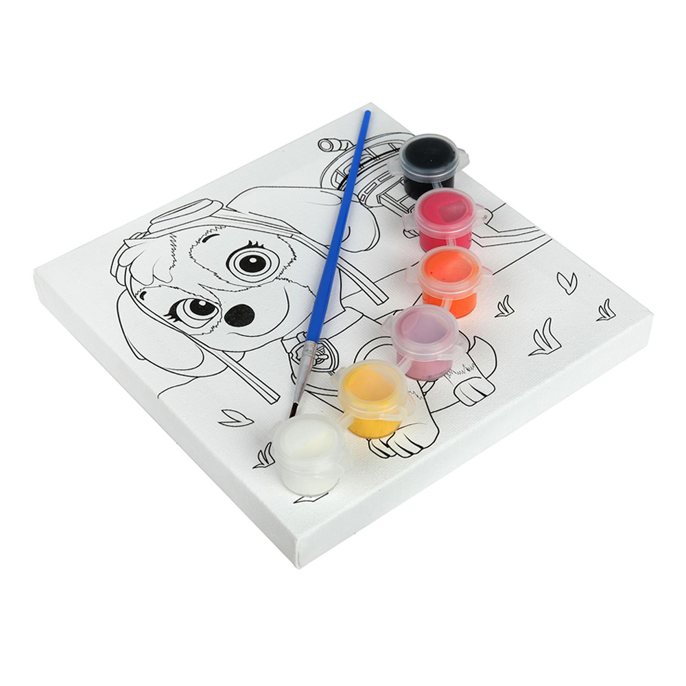 картинка Набор для творчества MultiArt CANV15X15-MAPPS (48) холст для росписи, Суперщенки, 15*15 см 