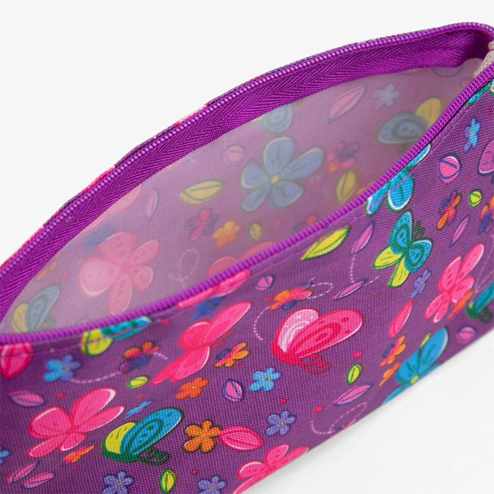 картинка Косметичка 4320317 на молнии, текстиль, фиолетовый 