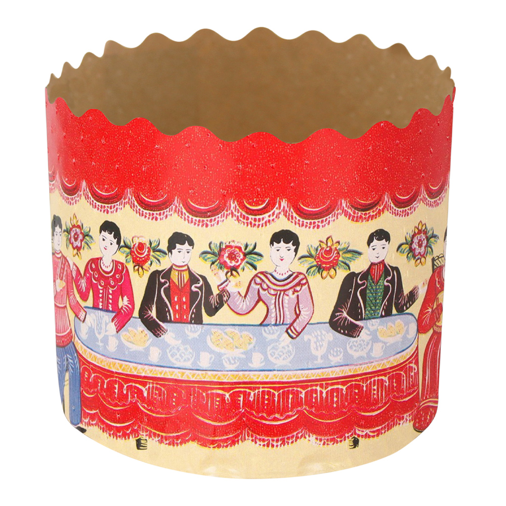 Форма для выпечки бумажная Городец 124*100 мм