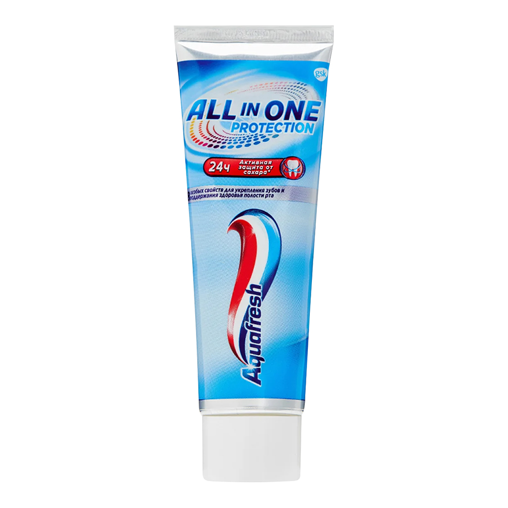 картинка Зубная паста Aquafresh All-in-One Protection с фтором, 75 мл 