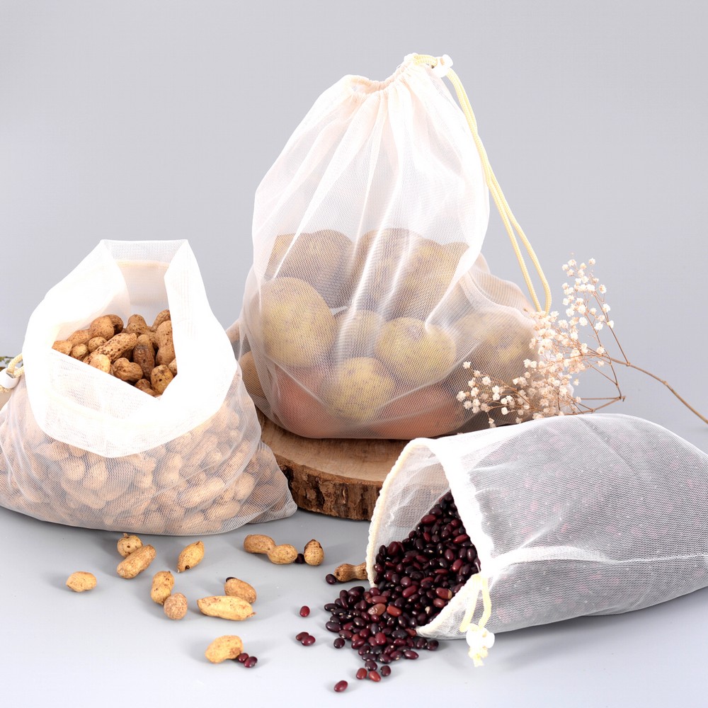 картинка Мешок-сетка VL4-2 для хранения продуктов дома, 25*30 см, полиэстер, в ассортименте 