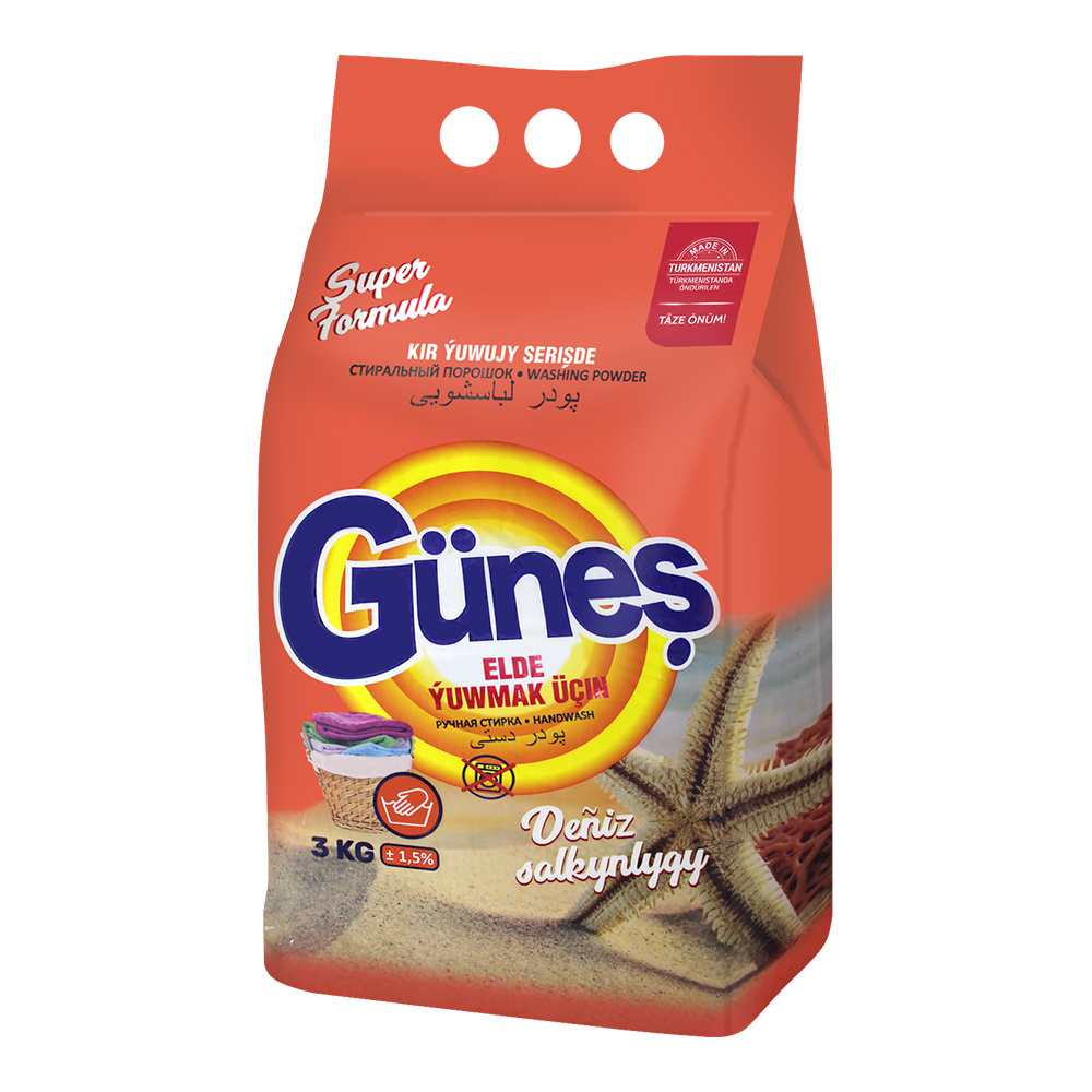 картинка Стиральный порошок Güneş для ручной стирки, 3 кг 