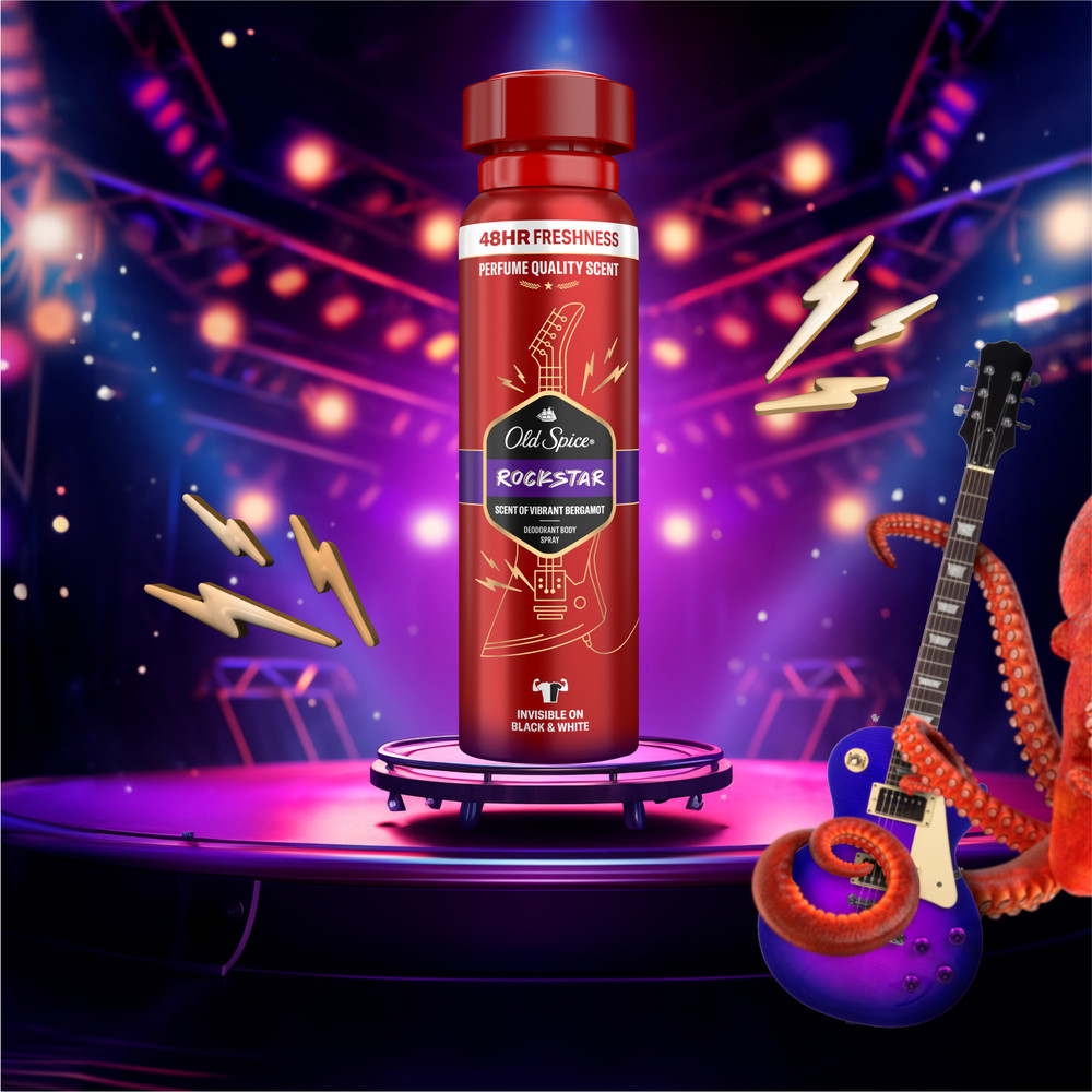 картинка Дезодорант мужской Old Spice Rockstar, спрей, 150 мл 