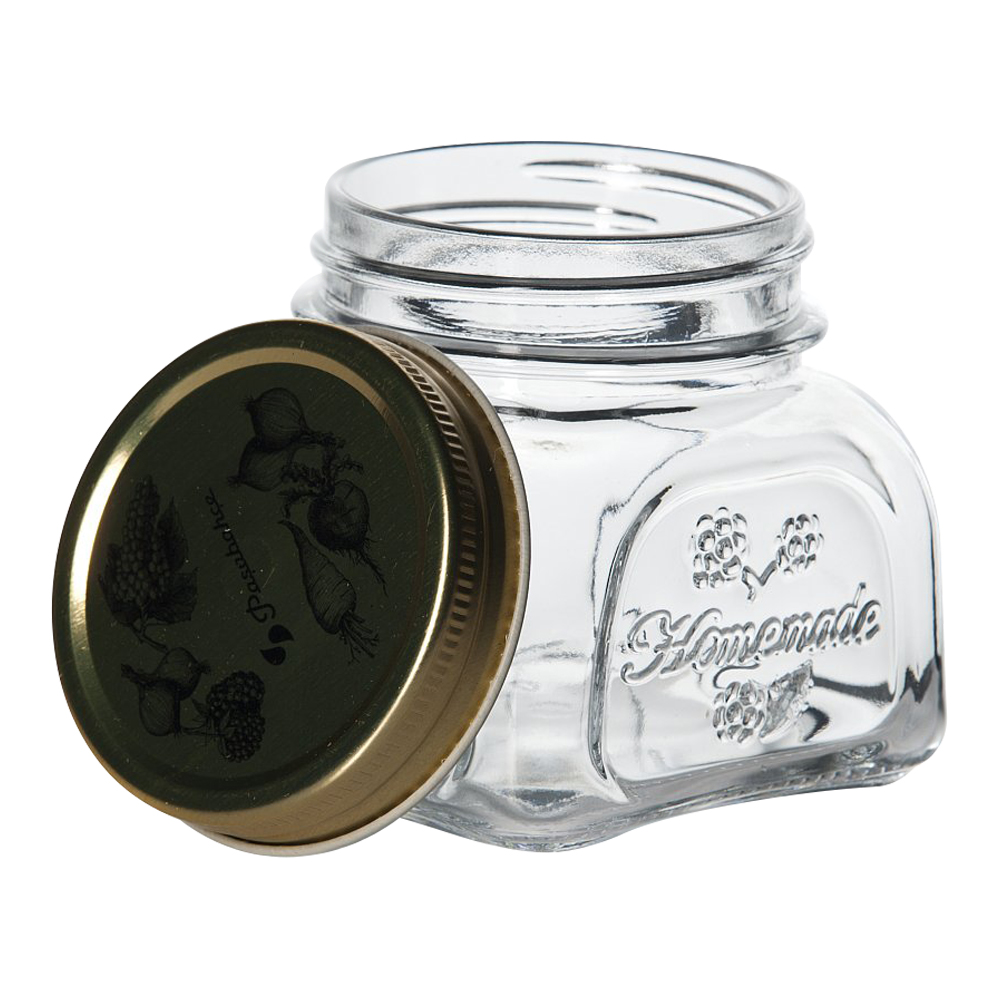 картинка Банка для сыпучих продуктов Pasabahce 80383SLB HomeMade с металлической крышкой, стекло, 300 мл 