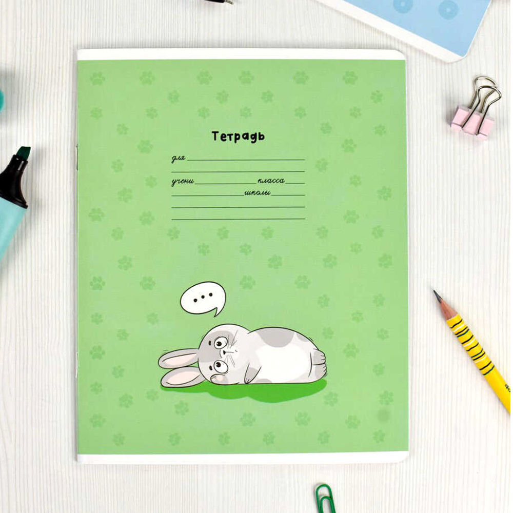 Тетрадь Феникс 65759 клетка, Милые животные, 12 листов