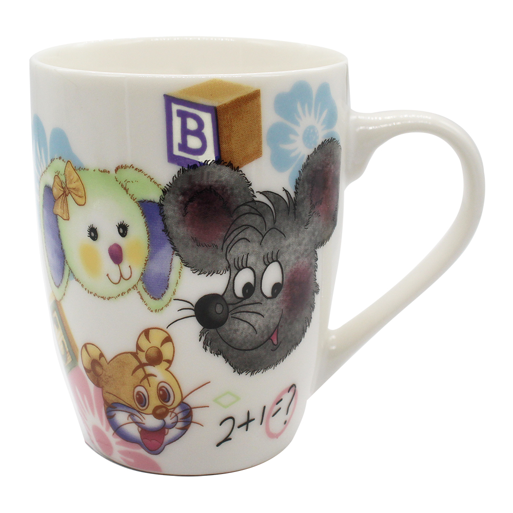 Кружка керамическая KKR-162 детская, Животные, 300 мл