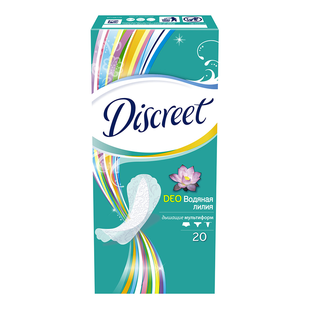 Прокладки ежедневные Discreet Alldays Deo Водяная лилия, 20 шт