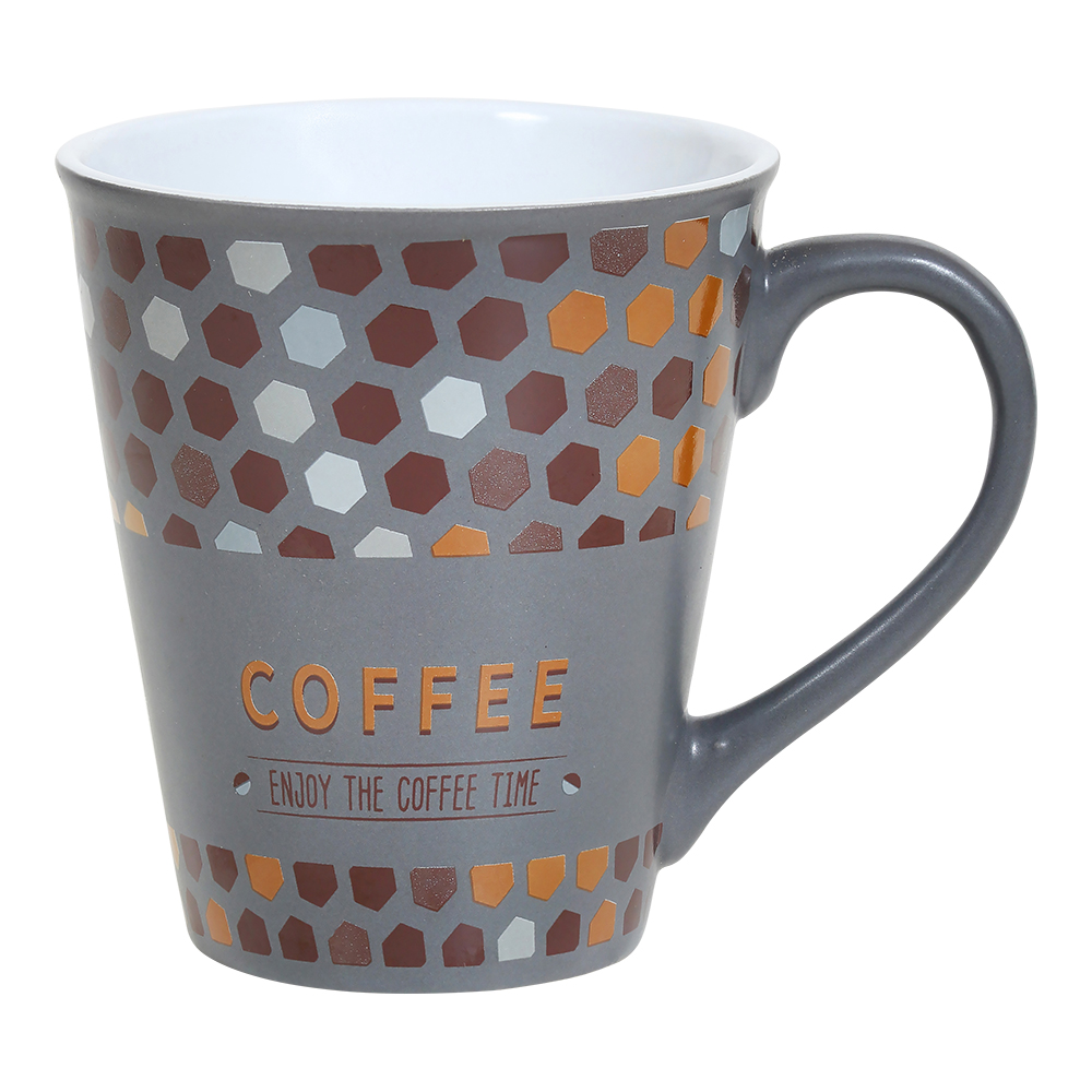 Кружка керамическая BRSD022-128277 Воронка, мозаика, 3 дизайна, 340 мл