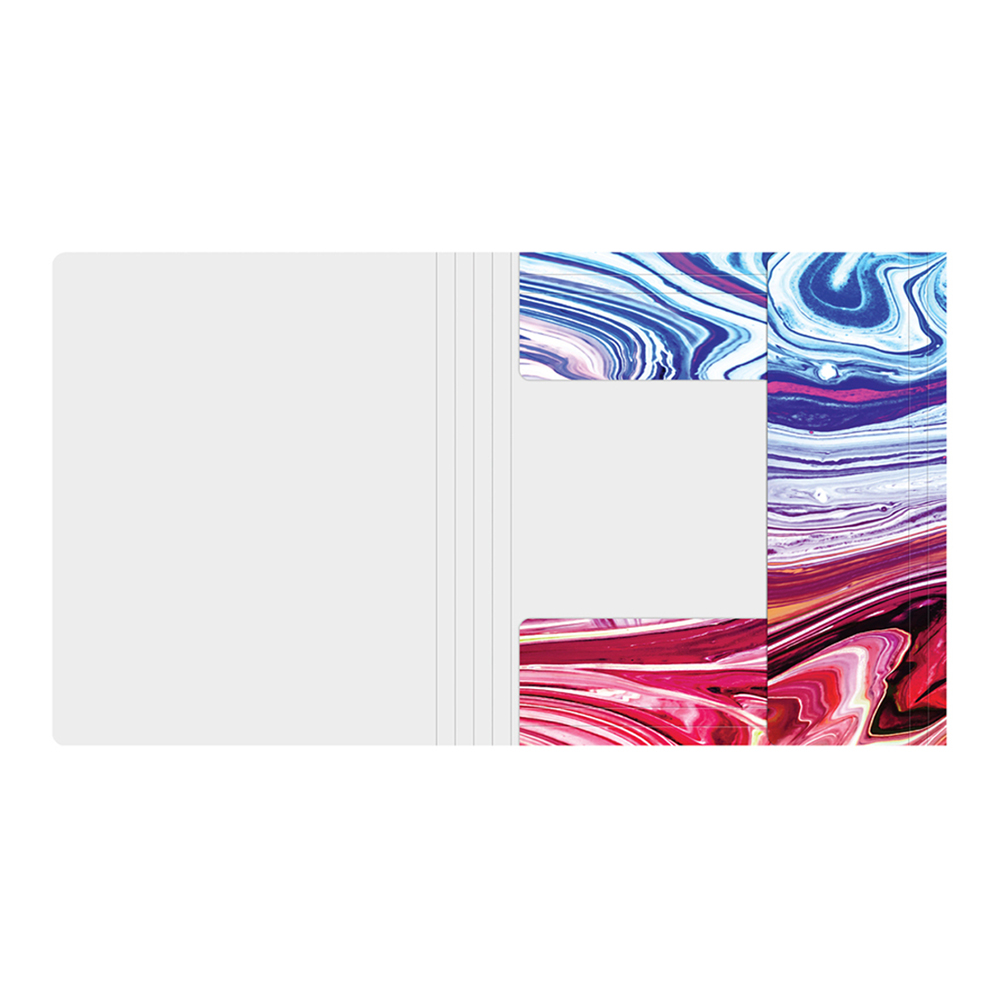 Канцелярская папка Berlingo FB5_A5S02 Liquid Wave А5+, 600мкм, с рисунком, на резинке