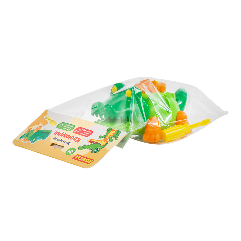 картинка Конструктор Полесье 84446 Крокодил 17 деталей 