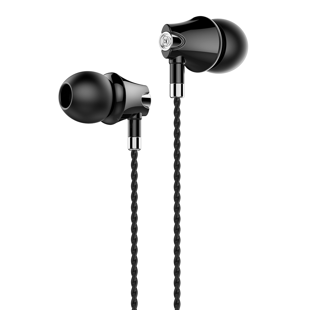 картинка Наушники MoreChoice G26 вакуумные AUX разъём с микрофоном, черный, 1,1 м 
