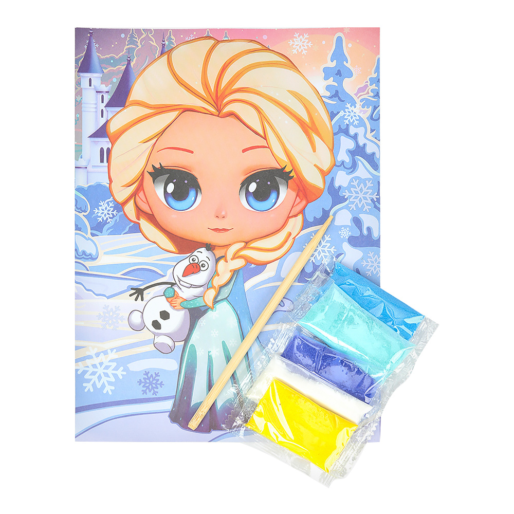 картинка Аппликация MultiArt SANDM-110753 Снежная принцесса, из песка, матовая 