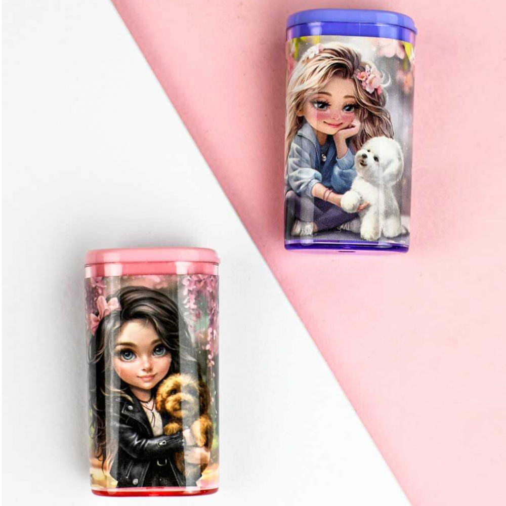 Точилка Феникс 69643 Верные друзья, пластик, в ассортименте