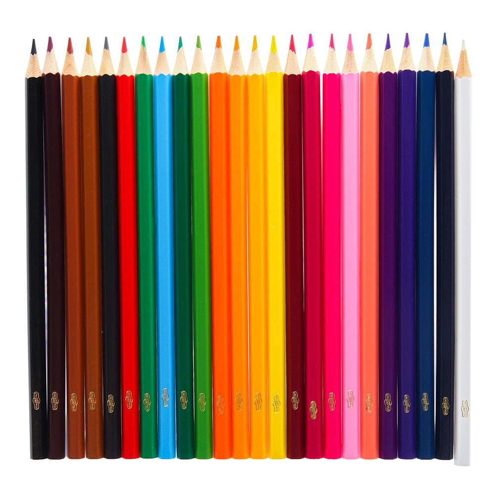 Карандаши цветные 2510572 шестигранные, Смешарики, 24 цвета