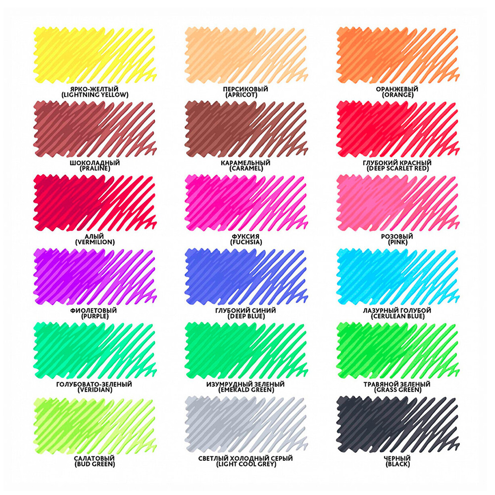 Фломастеры Brauberg 151939 Premium, Ультрасмываемые, классические, в коробке, 18 цветов