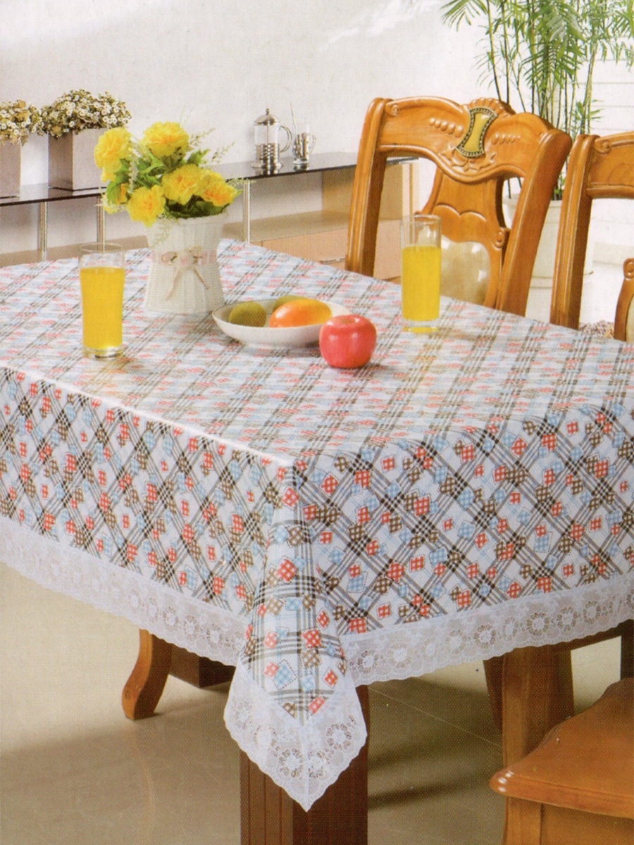 Скатерть SKS-08 Париж 120*152 см, полиэстер, в ассортименте