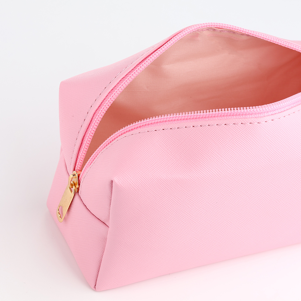картинка Косметичка 10511419 на молнии, маленькая, объёмная, на подкладке 18*7*9 см, искусственная кожа, розовый 