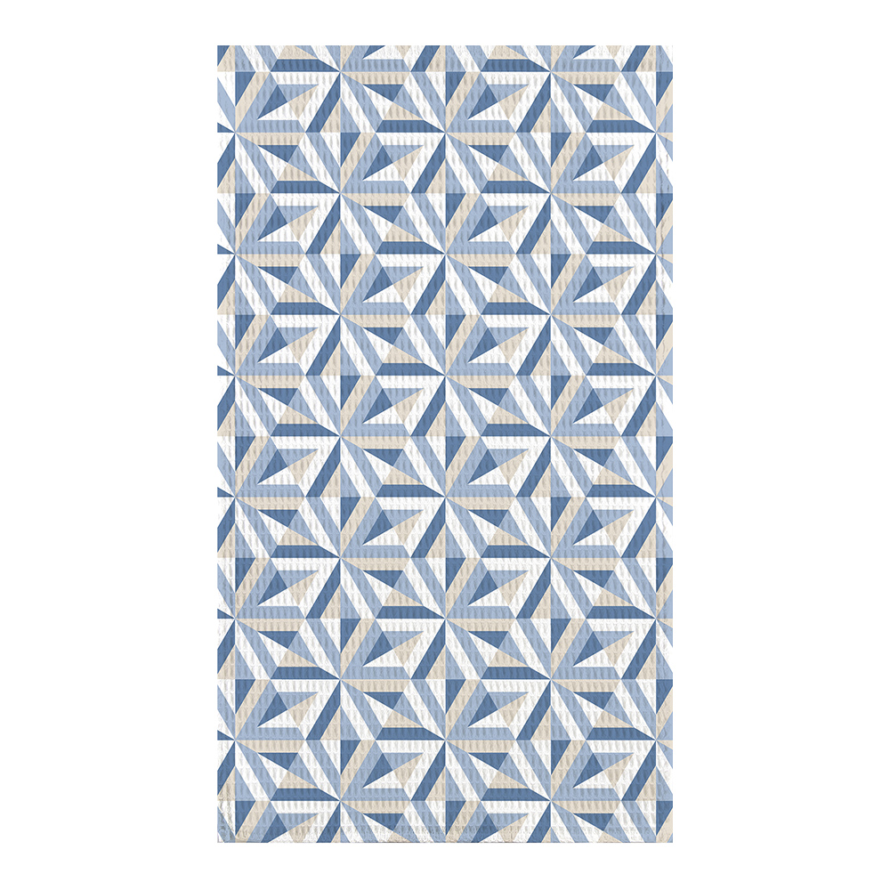 Полотенце кухонное Verossa 763029 рисунок Ромбы голубые, вафельное 40*70 см