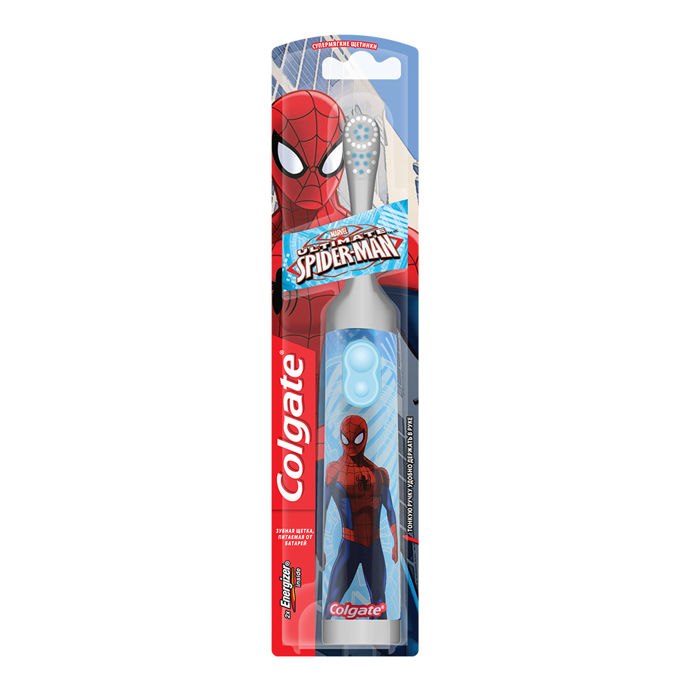 картинка Зубная щетка электрическая детская Colgate SpiderMan или Barbie 