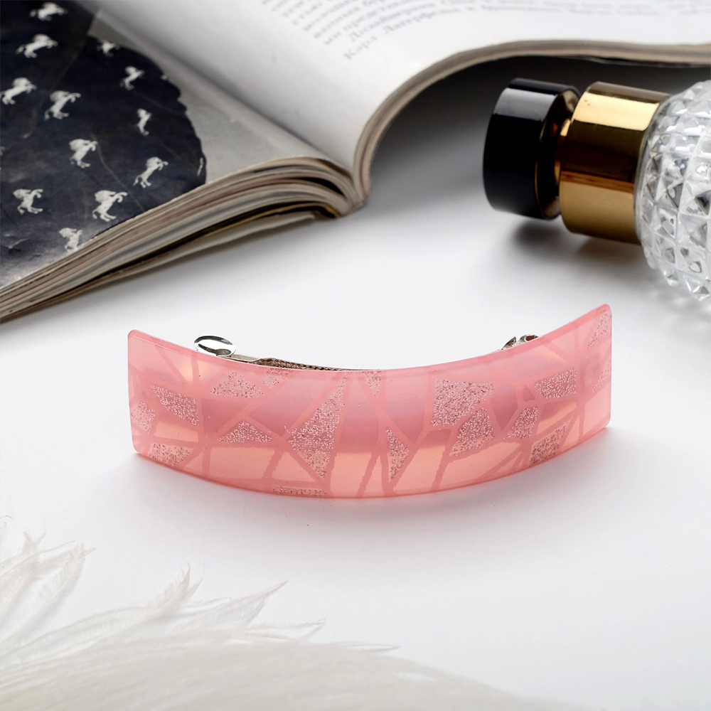 картинка Заколка-автомат для волос Queen fair 4447069 Графика, 9 см, в ассортименте 