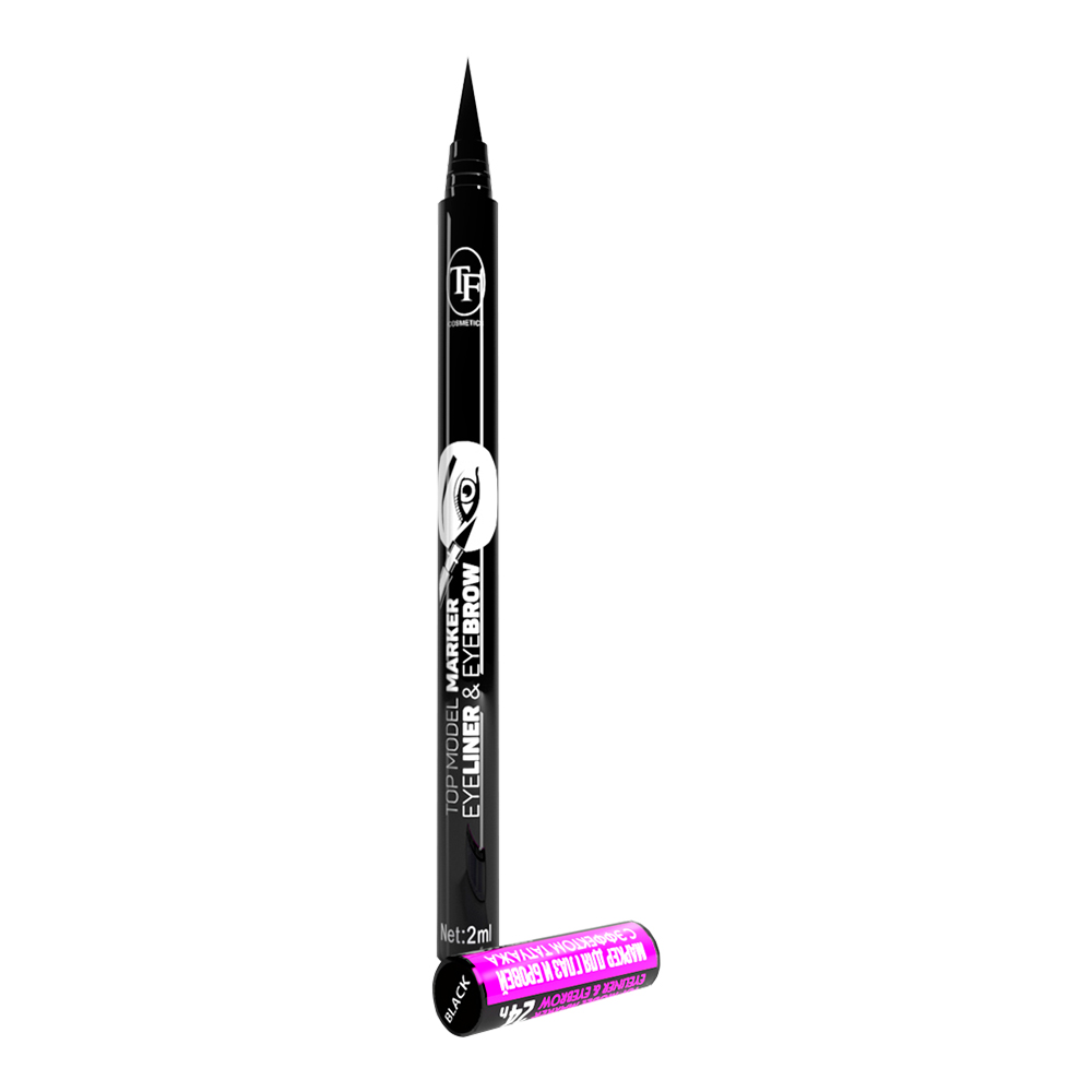картинка Подводка для глаз Triumf Top Model marker Eyeliner & Eyebrow, black 
