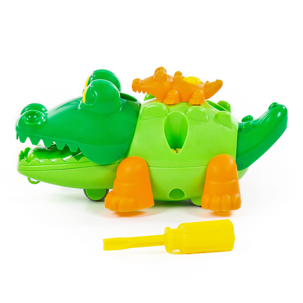 картинка Конструктор Полесье 84446 Крокодил 17 деталей 