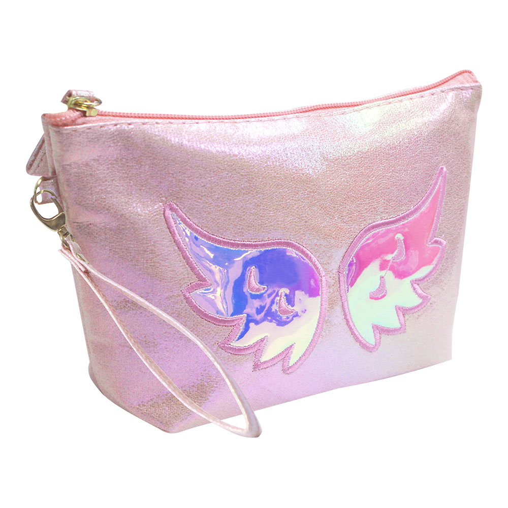 картинка Косметичка трапеция Крылья 22*6.5*12.5 см, полиэстер, цвет в ассортименте 