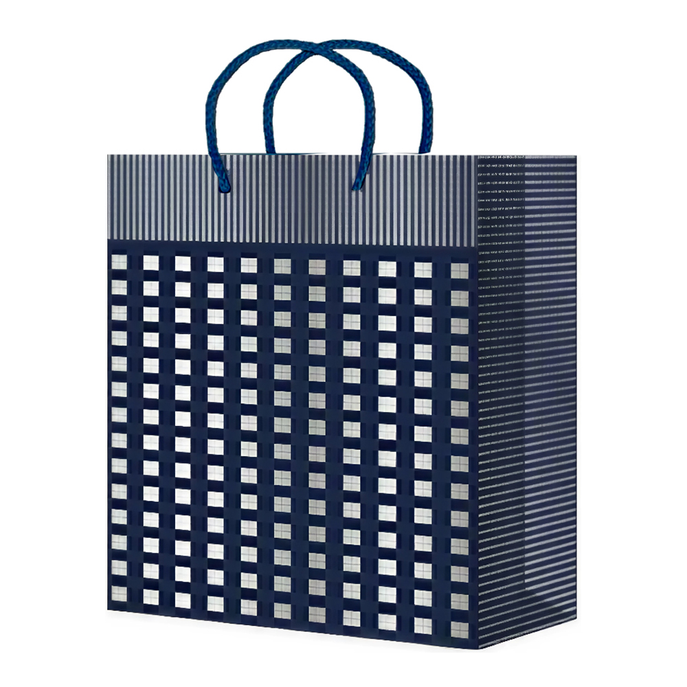 Пакет подарочный М-201/202/203/204/205 бумажный, Узоры, полосы 18*22*10 см, в ассортименте