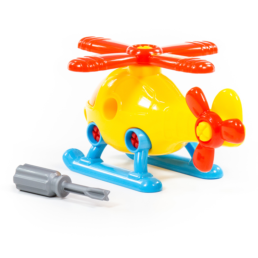 картинка Конструктор Полесье 76663 Вертолет 16 деталей 