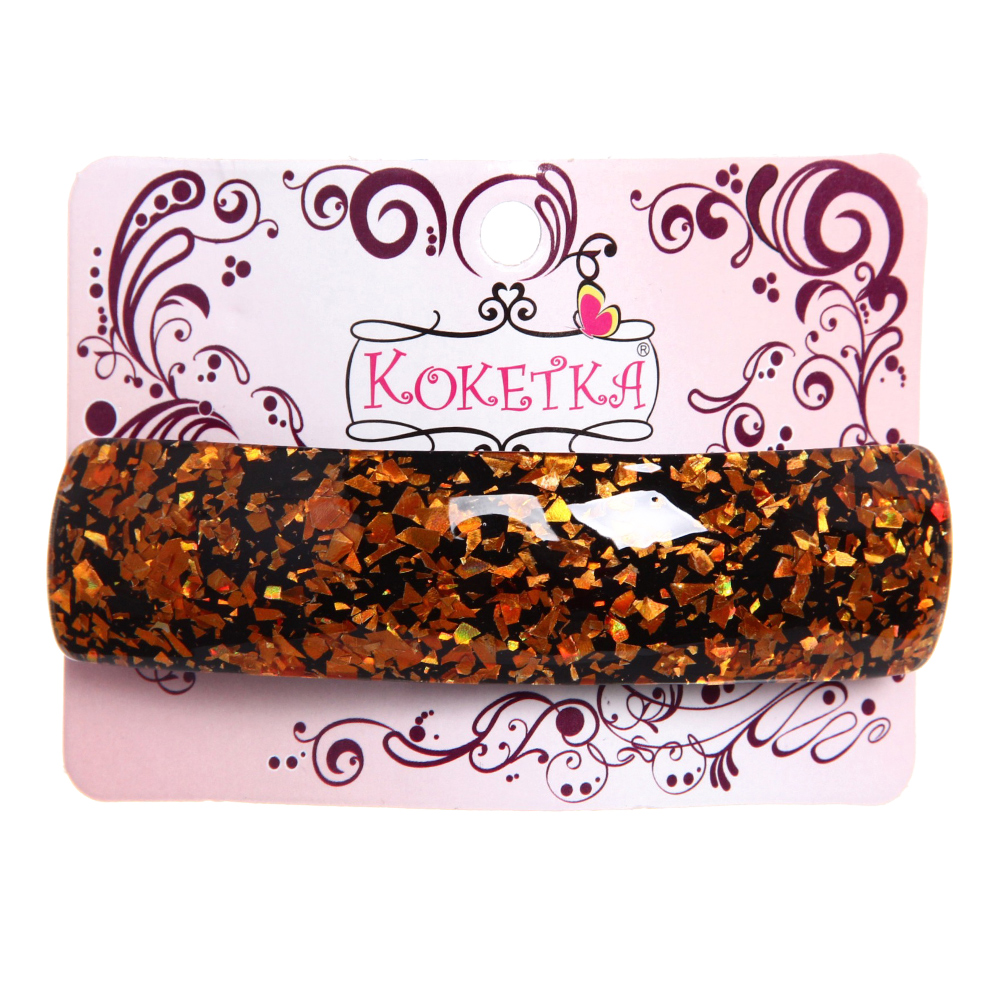 картинка Заколка-автомат для волос 656-045 Коллекция Монталь-Блекс, 10 см, микс 