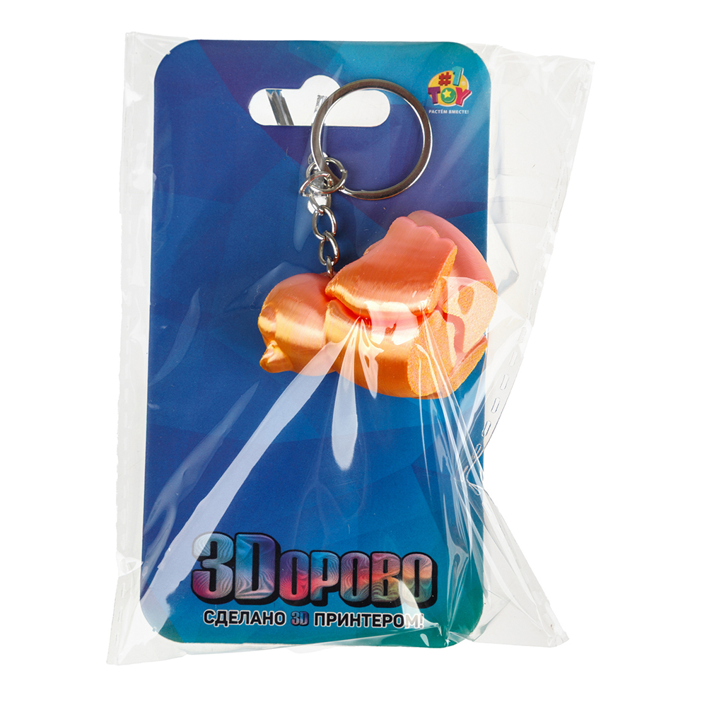 картинка Игрушка Т27306 3Dорово брелок, 4,5*4*2,5 см, в ассортименте 