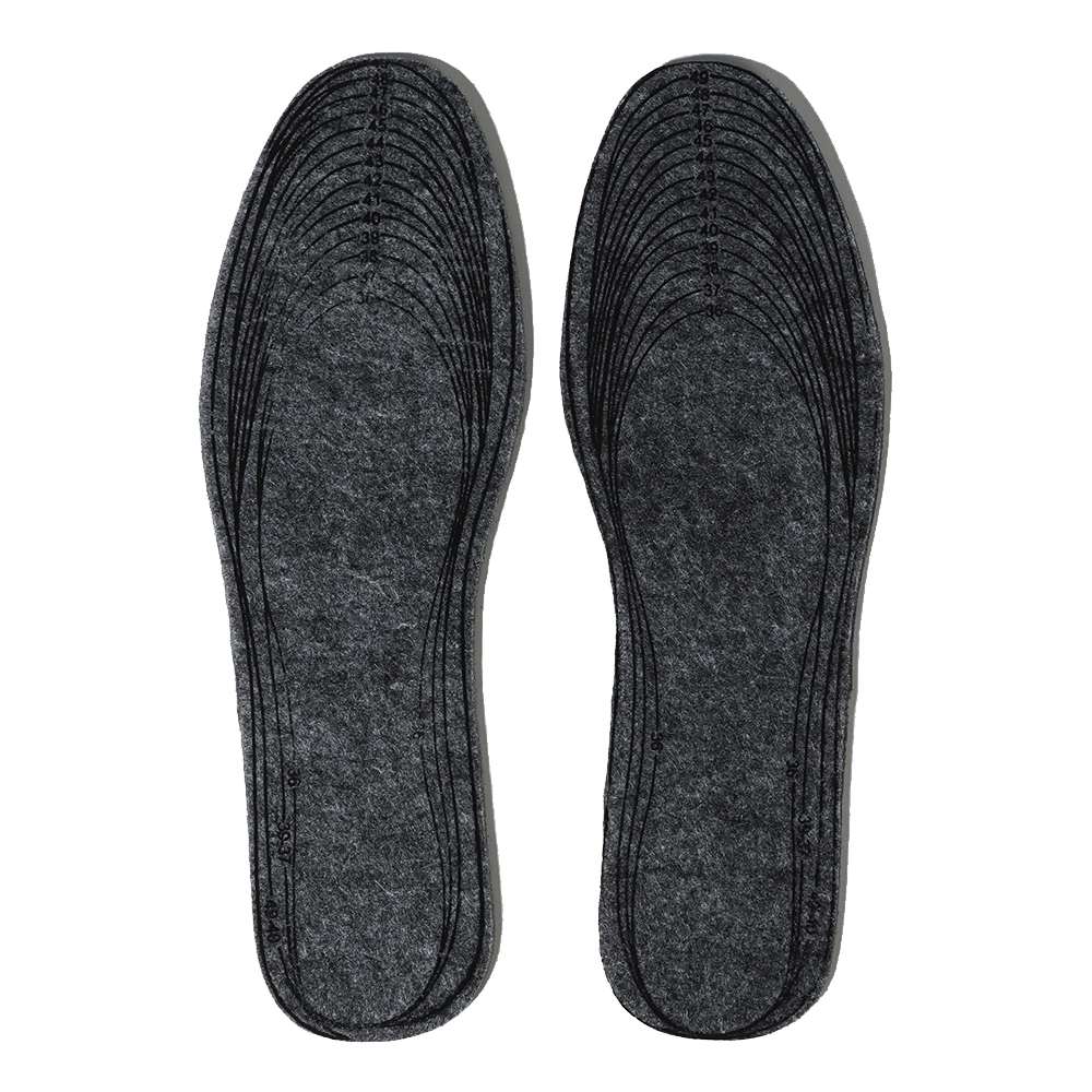 картинка Стельки для обуви ONLITOP 10499816 утеплённые,универсальные,искусственный войлок,пара, размер до 46, серый 