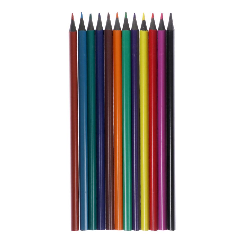 Карандаши цветные Calligrata 649393 заточенные, 12 цветов, в картонной коробке, 12 шт