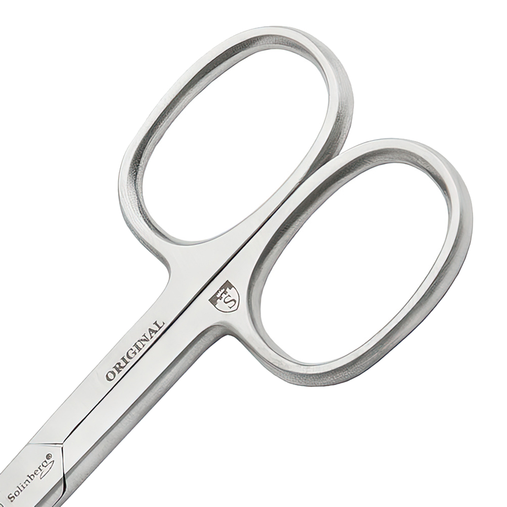 картинка Ножницы маникюрные Solinberg 212a-63600/2з Classic Line,ручная заточка, ногтевые,лезвие 32 мм, матовые 