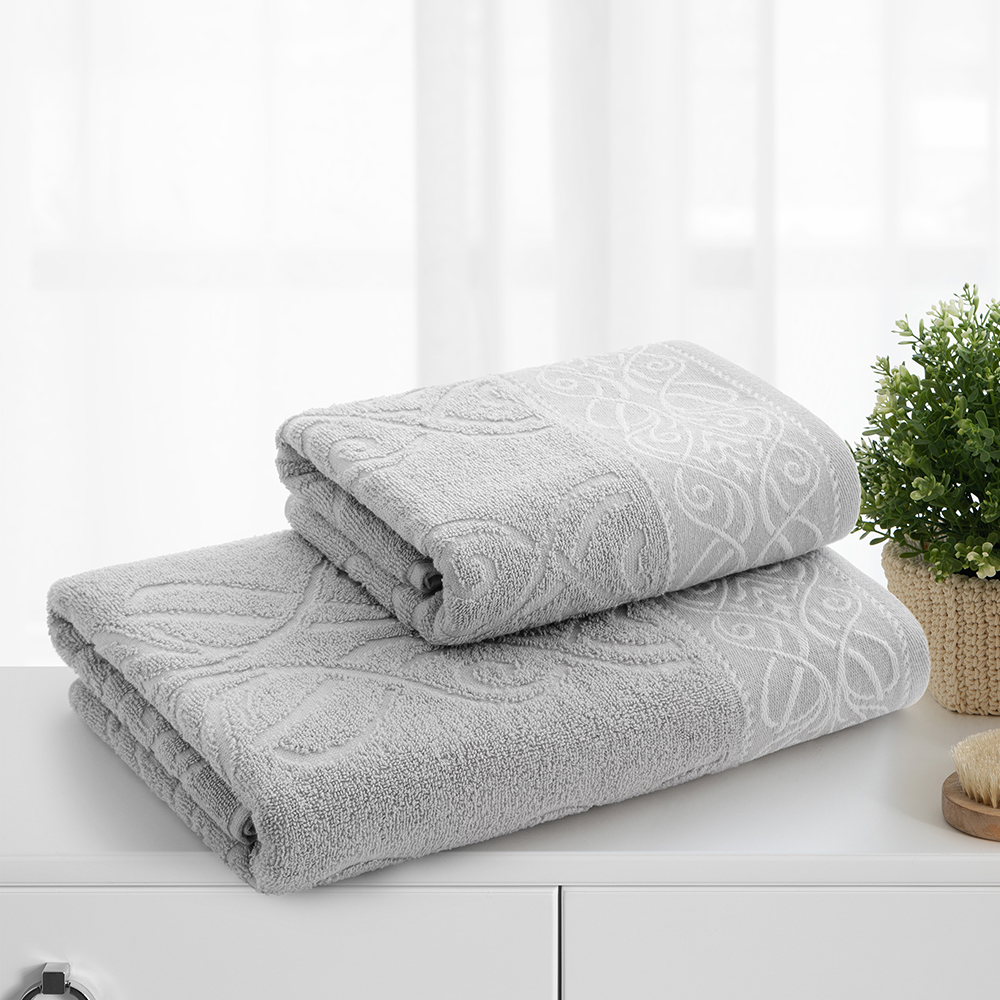 Полотенце махровое Самойловский Текстиль Исландия 761496 420г/м2 70*140 см, холодный серый