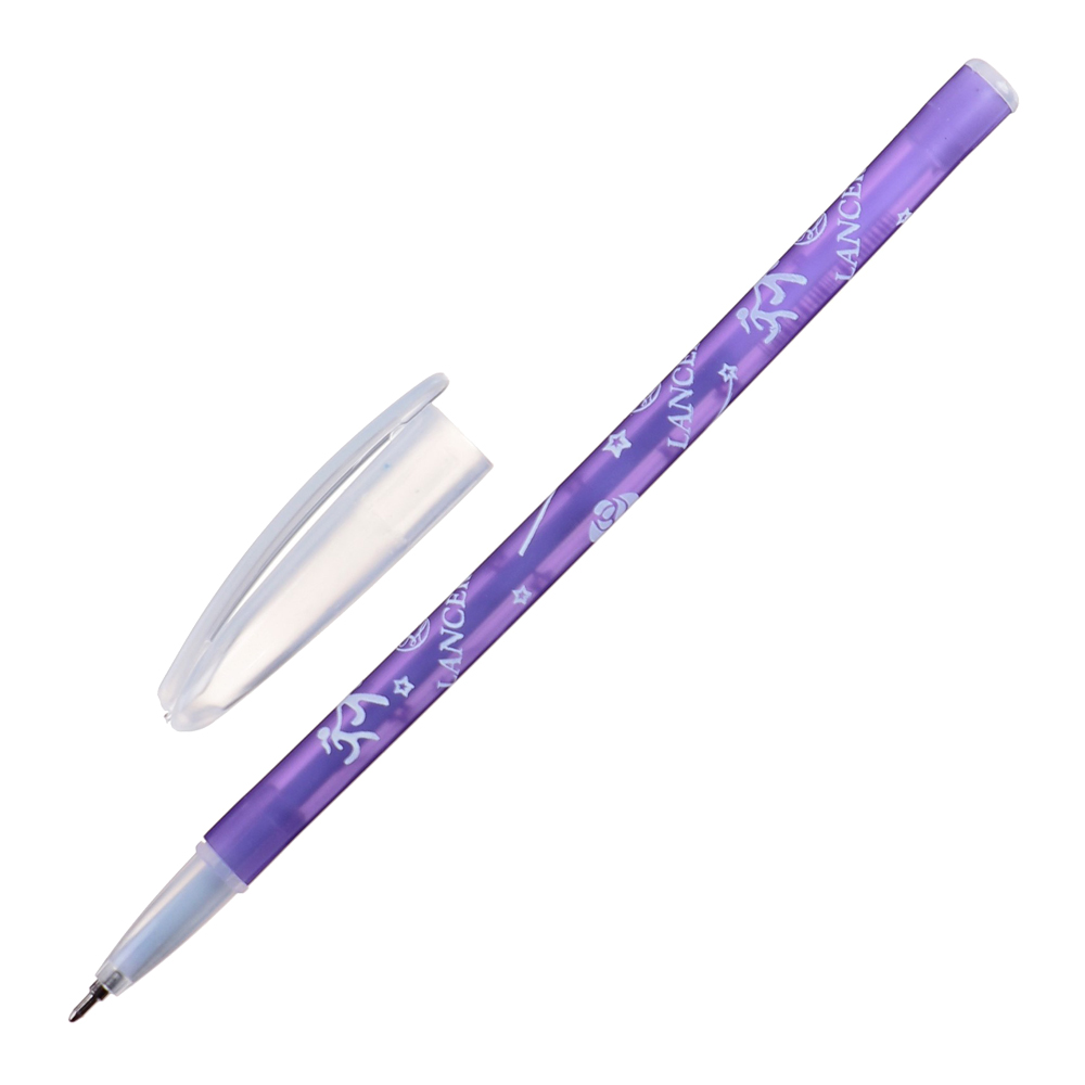 Ручка шариковая LANCER 2879122 0.5 мм, стержень синий, корпус с рисунком, цвет корпуса микс