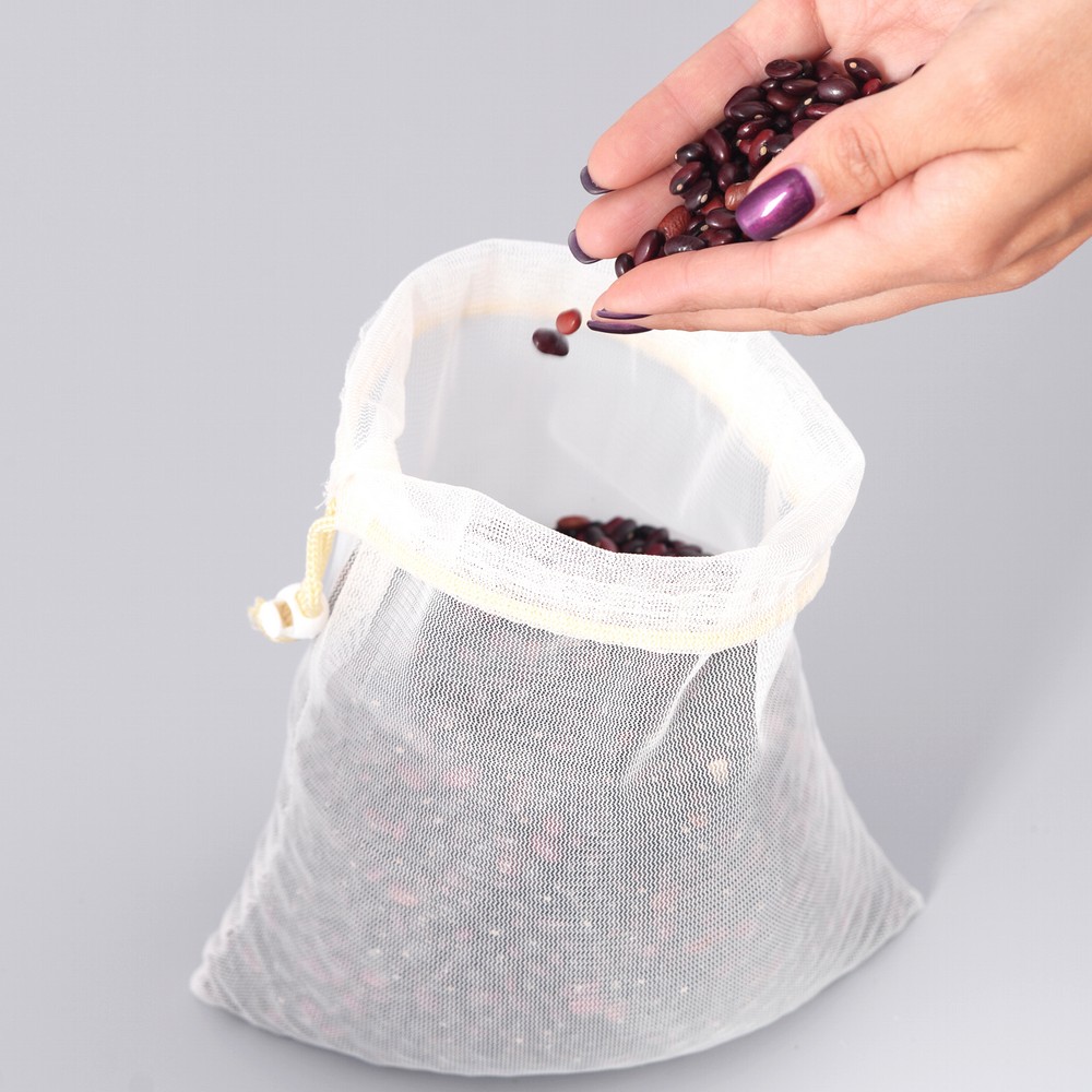 картинка Мешок-сетка VL4-2 для хранения продуктов дома, 25*30 см, полиэстер, в ассортименте 