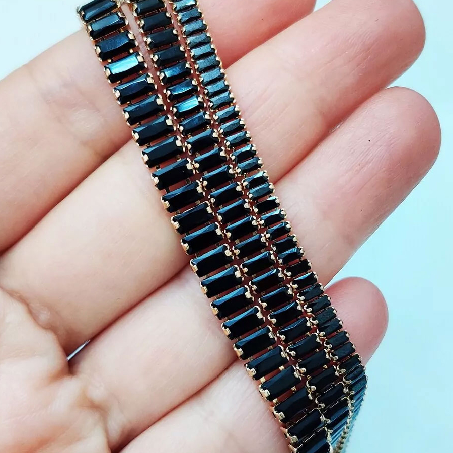 Бижутерия Колье, вставка: цирконы 3 мм, ювелирный сплав, 34 + 7,5 см