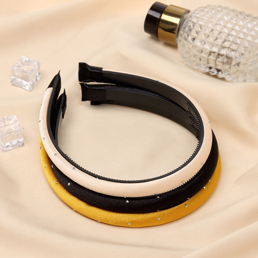 картинка Ободок для волос Queen fair10454606 Ширли, нежность, текстиль 1 см, в ассортименте 