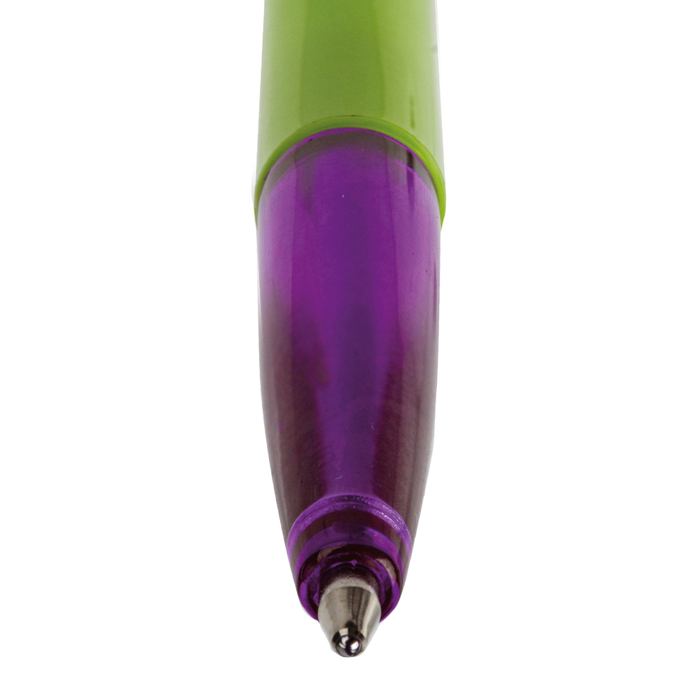 Ручка шариковая Юнландия 143235 COLOR MIX корпус ассорти, узел 1 мм, линия письма 0,5 мм, синий