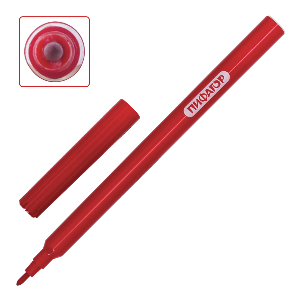 Фломастеры Пифагор 151400 Эники-Беники вентилируемый колпачок, 6 цветов