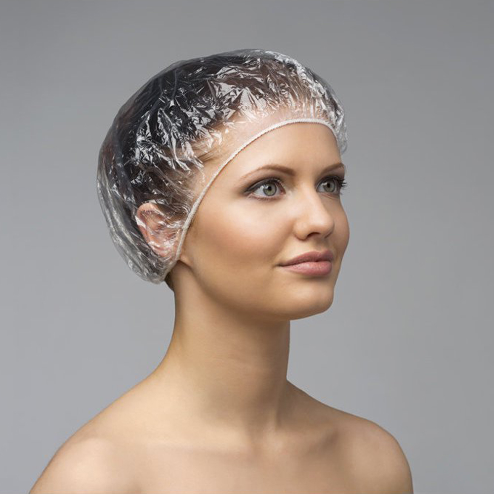 картинка Шапочка для душа Grass HR-0034 Sargan для душа из полиэтилена на резинке 