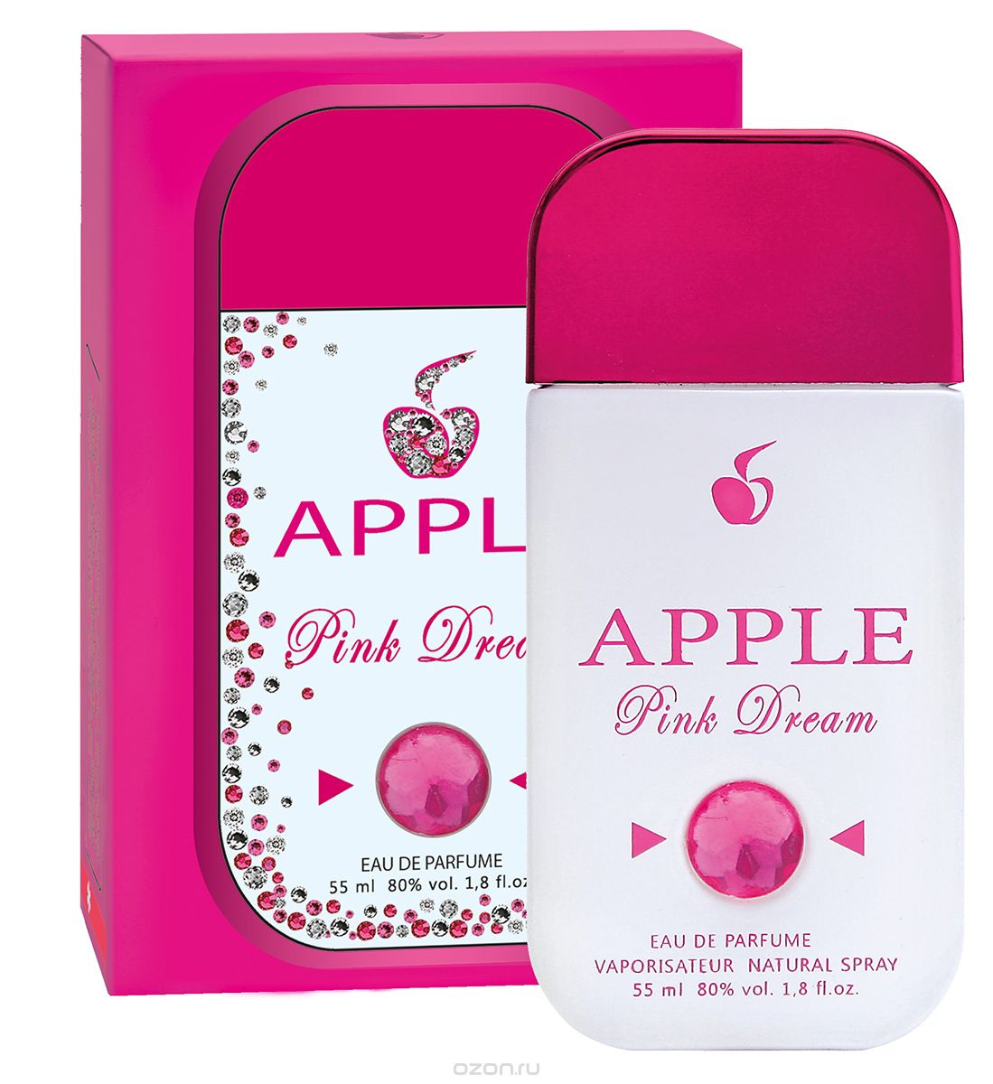 Туалетная вода Apple Pink Dream фруктовый аромат, женская, 55 мл