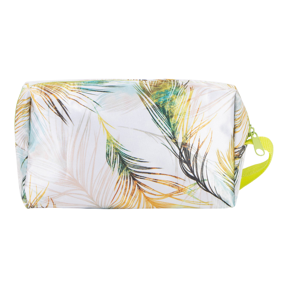 картинка Косметичка 7354111 на молнии 14,5 х 13 х 0,5 см, искусственная кожа, зеленый 