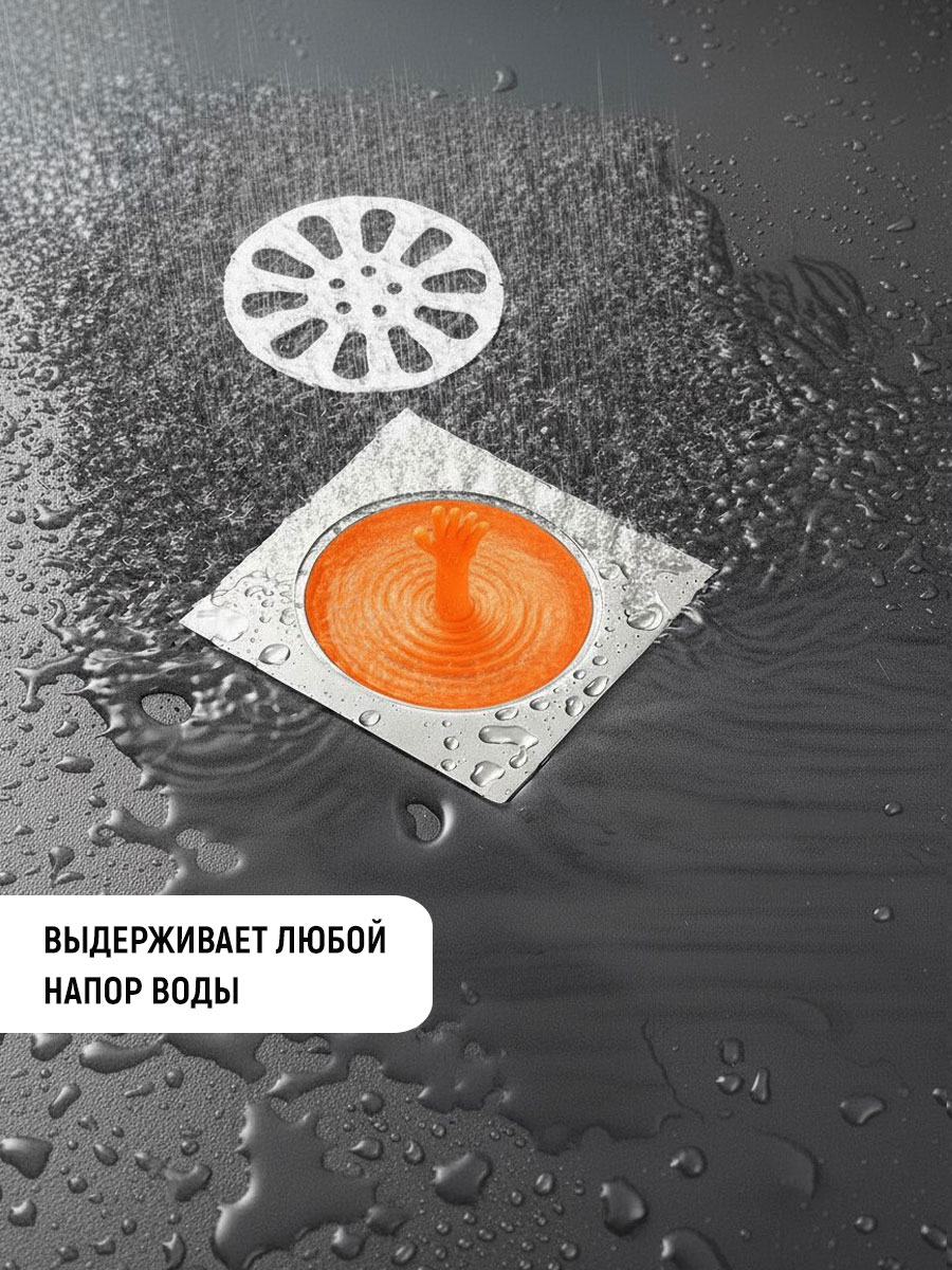 картинка Пробка для ванн ZG-01, 6,5*5,7 см, в ассортименте 