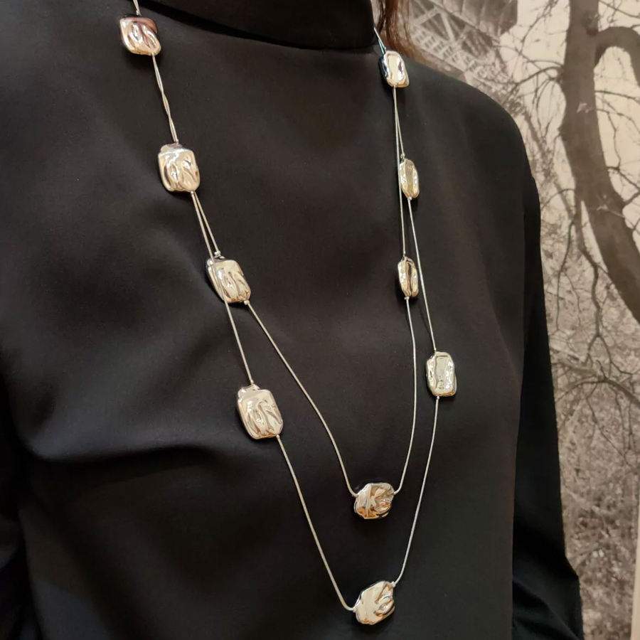 Бижутерия Колье длинное, ювелирный сплав, 85 + 7 см