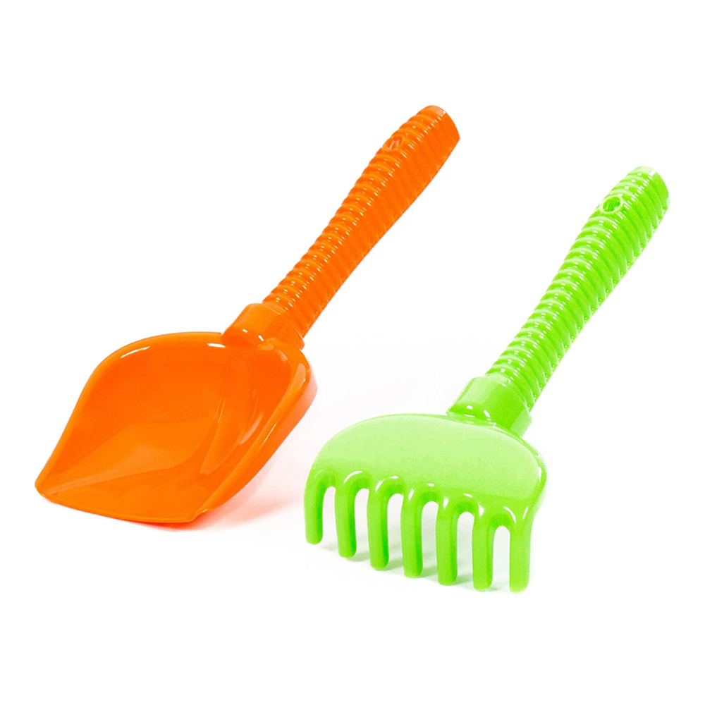 картинка Набор для песочницы 7109 Полесье №178, лопата №6, грабли №6, 270*100*55 мм, пластик 