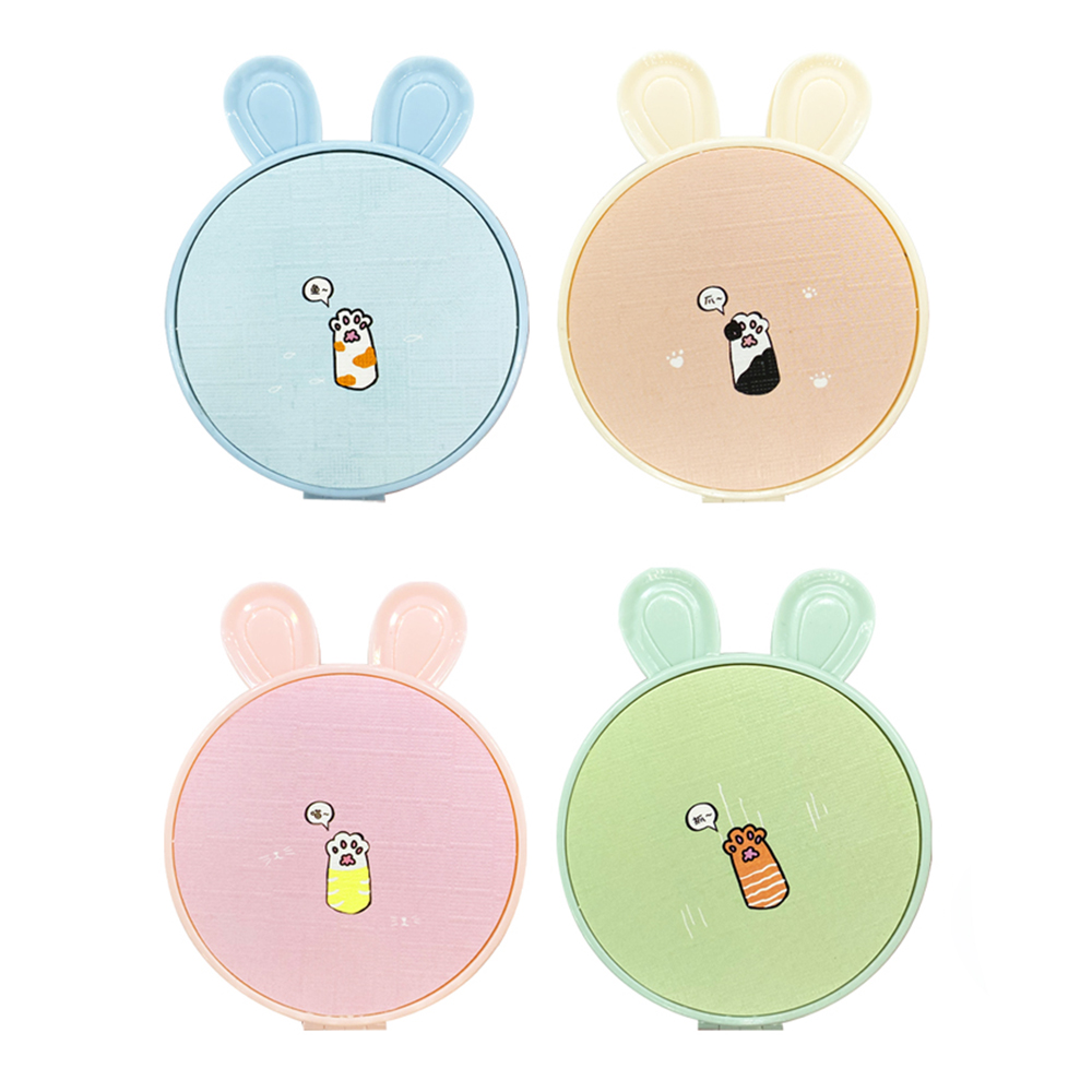 картинка Зеркало 4638 карманное,круглое, двойное с ушками 9*7 см 